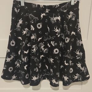 Disney The Nightmare Before Christmas Mini Skater Skirt with Pockets Goth Emo